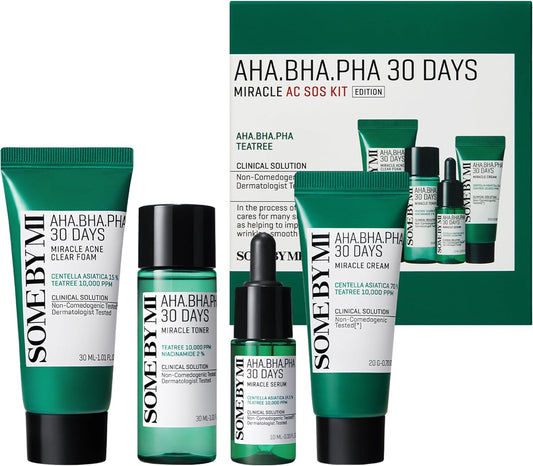 SOME BY MI AHA BHA PHA 30Days Miracle AC SOS Kit - Clear Skin Solution