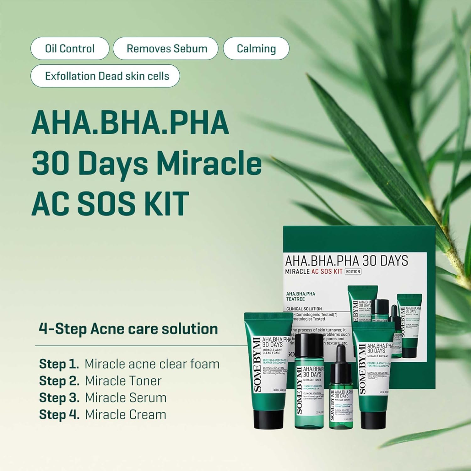 SOME BY MI AHA BHA PHA 30Days Miracle AC SOS Kit - Clear Skin Solution