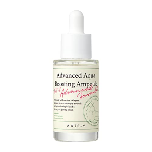 AXIS-Y Advanced Aqua Boosting Ampoule 30 ml / 1.01 fl. oz | Hydrating Serum Ampoule | Hyaluronic Acid | Moisturizing Serum | Centella Asiatica | Dry Skin | Korean Skincare|B09J15TZPV