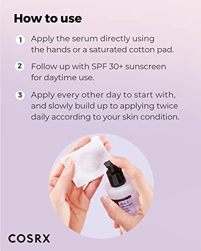 COSRX AHA 7 Whitehead Power Liquid, 3.38 fl.oz / 100ml, Whitehead Remover, Glycolic Acid 7%, AHA Exfoliant, Pore Minimizer, Korean Skin Care, Animal Testing Free, Paraben Free|B07N81CDCN