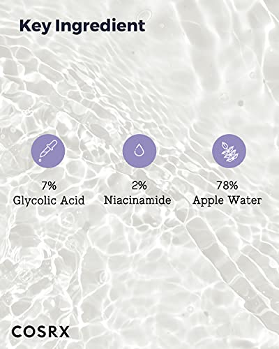 COSRX AHA 7 Whitehead Power Liquid, 3.38 fl.oz / 100ml, Whitehead Remover, Glycolic Acid 7%, AHA Exfoliant, Pore Minimizer, Korean Skin Care, Animal Testing Free, Paraben Free|B07N81CDCN