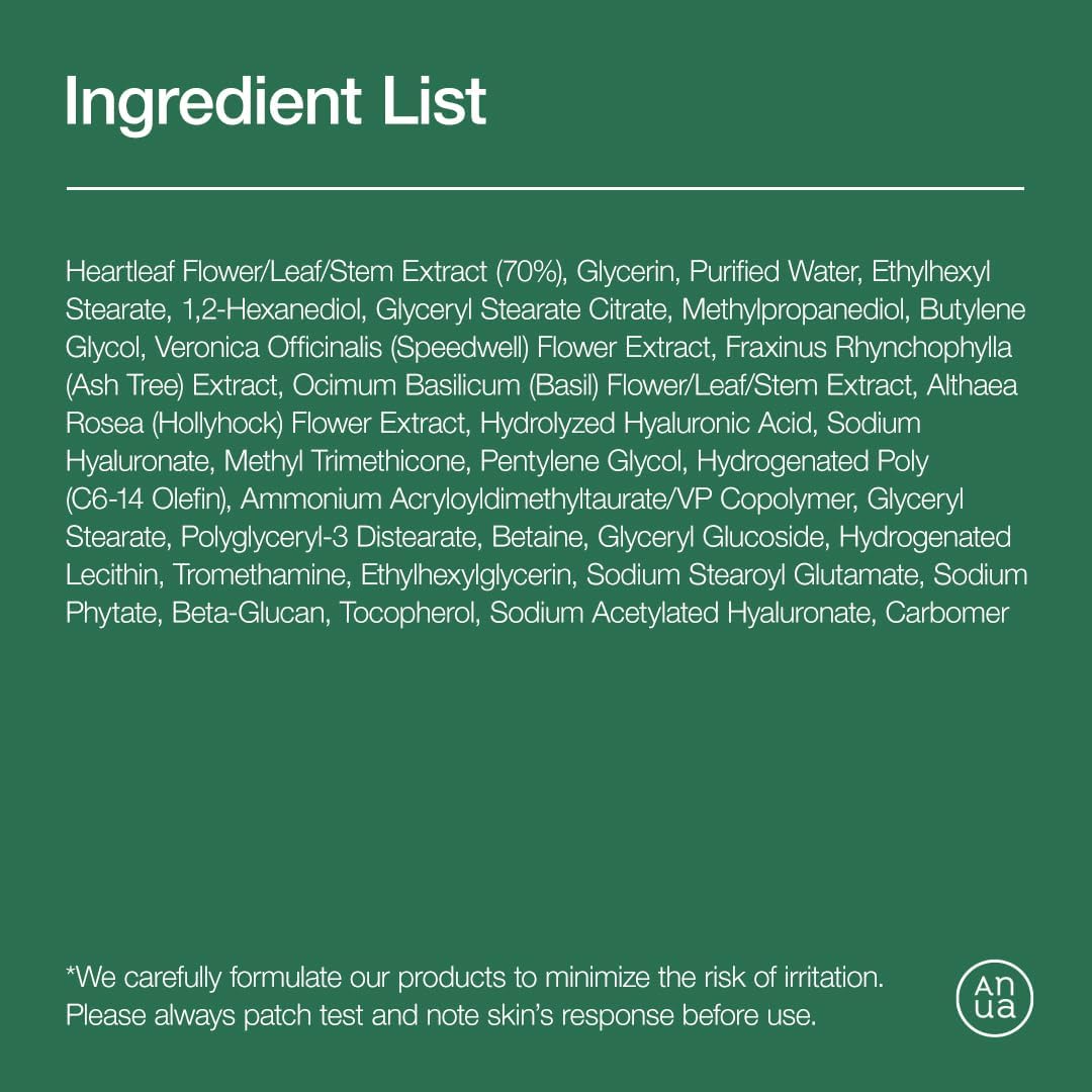 Anua Heartleaf Daily Lotion Face Moisturizer