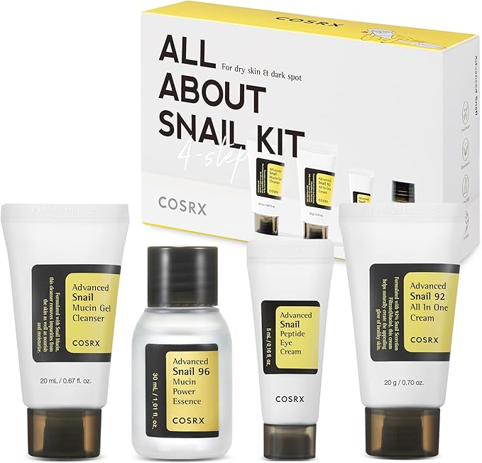 COSRX Snail Secretion Filtrate Skincare Kit: Rejuvenate, Hydrate, and Glow Set